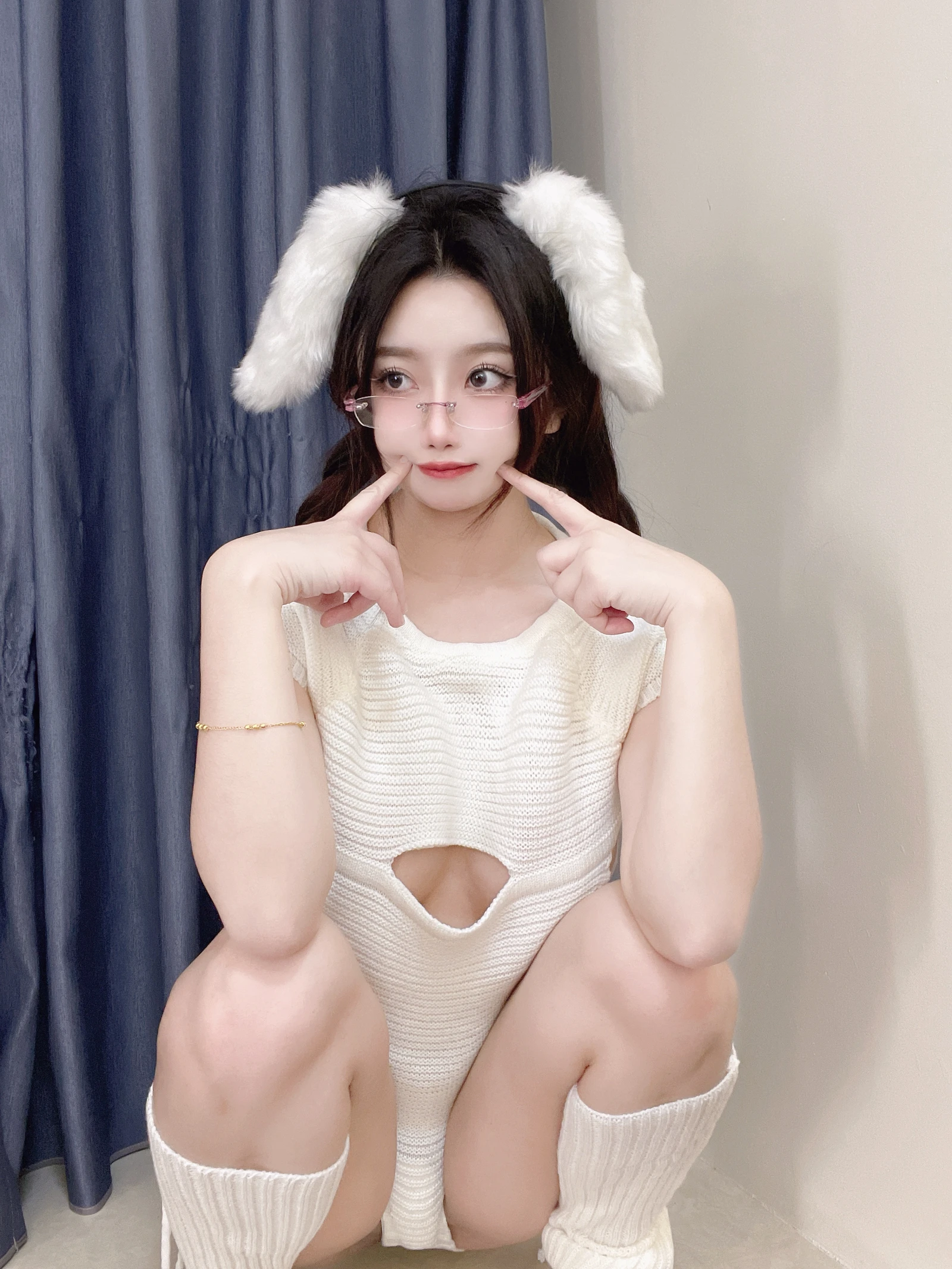 图片[2]-鬼畜瑶 毛衣小兔子 40P-COS世界